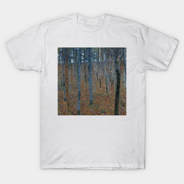 Beech Grove I by Gustav Klimt T-Shirt by Classic Art Stall